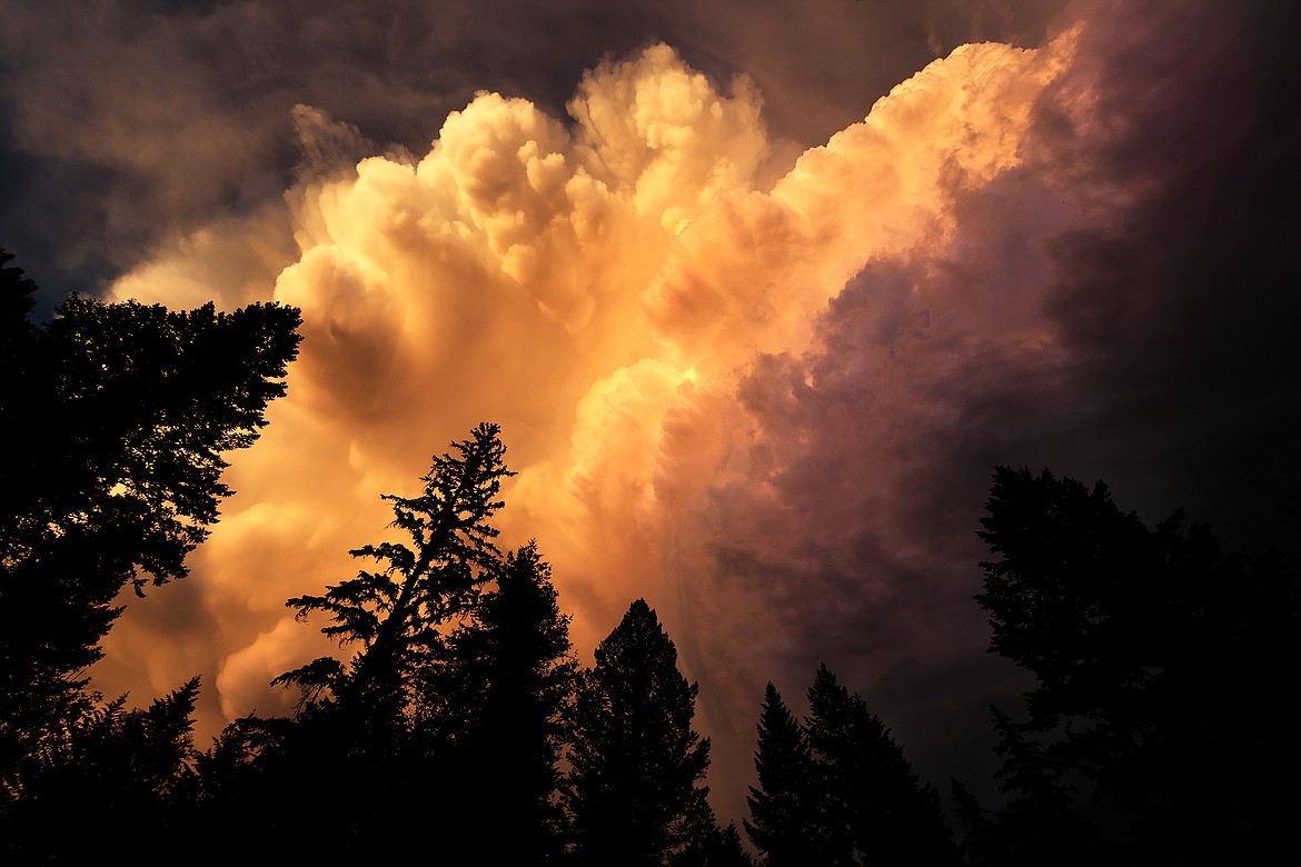 Storm clouds hang menacingly above the area north of Meadow Lake Golf Course in Columbia Falls Thursday evening, July 7. (Jeremy Weber/Daily Inter Lake)