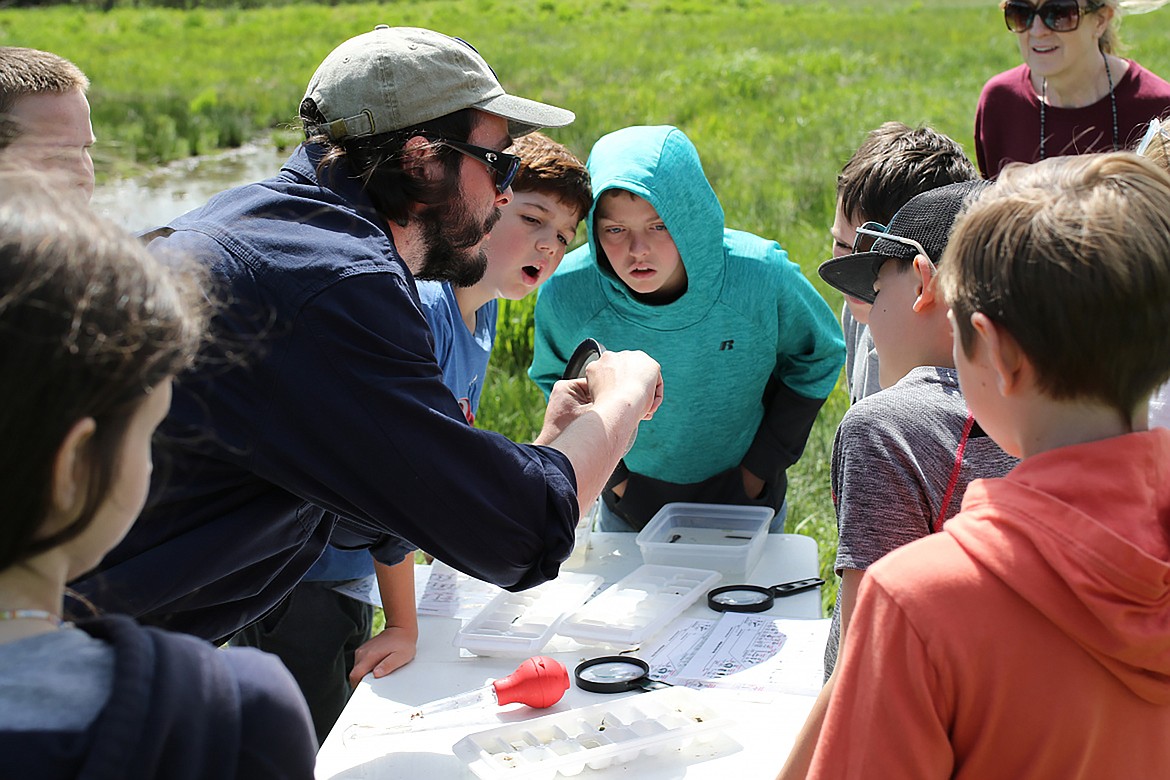 Southside Elementary students learn about aquatic insects in the Panhandle region.