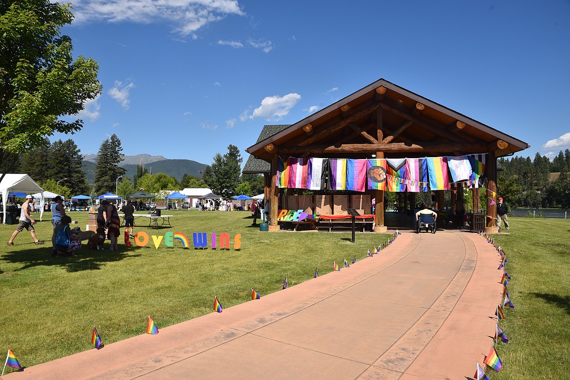 The Lincoln County Pride Festival was held Saturday at the Fred Brown Memorial Pavilion in Riverside Park. (Scott Shindledecker/The Western News)