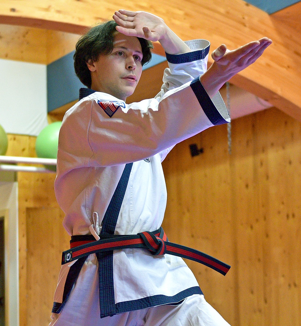 Whitefish native Tanner Armstrong recently earned his Master's — fourth-degree midnight blue belt — and teaching certification in the Korean martial art Soo Bahk Do. Armstrong has trained in the style of martial arts for 17 years. (Whitney England/Whitefish Pilot)