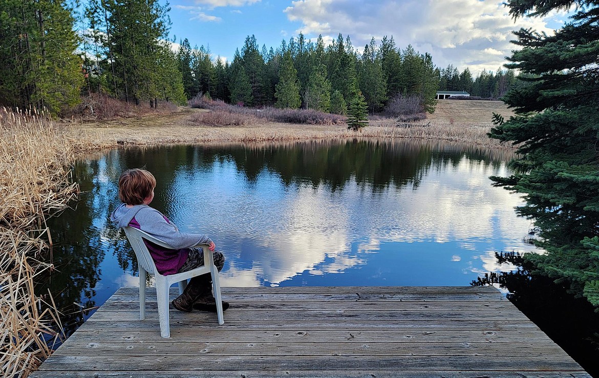 Enzo Silva enjoys a summer evening at Praeder Ranch Resort, recently purchased and renovated by the Silva family. Courtesy photo.