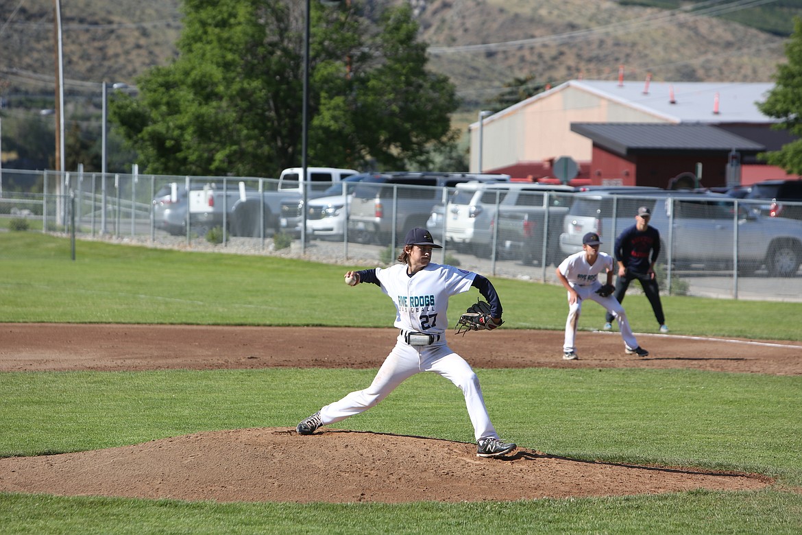 Riverdog pitcher Eli Nash got the start for the 13U Riverdogs against the Venom on Saturday, July 9.