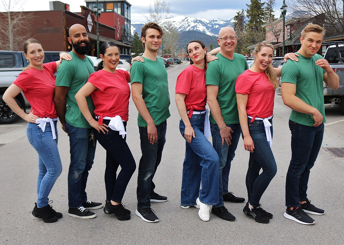 Several members of the Mountain Latin Rhythm Dance performance team pose in Whitefish. (Courtesy photo)