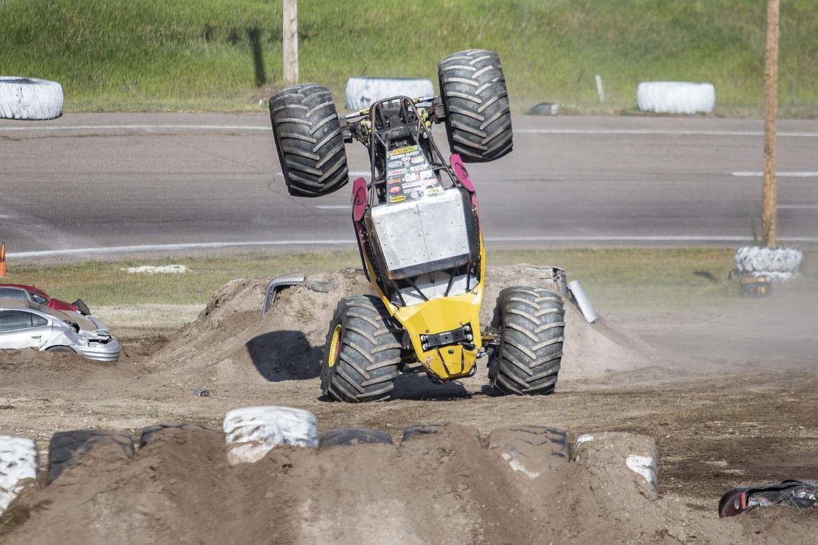 Rockstar takes it up a notch as with an impressive front wheel stand.