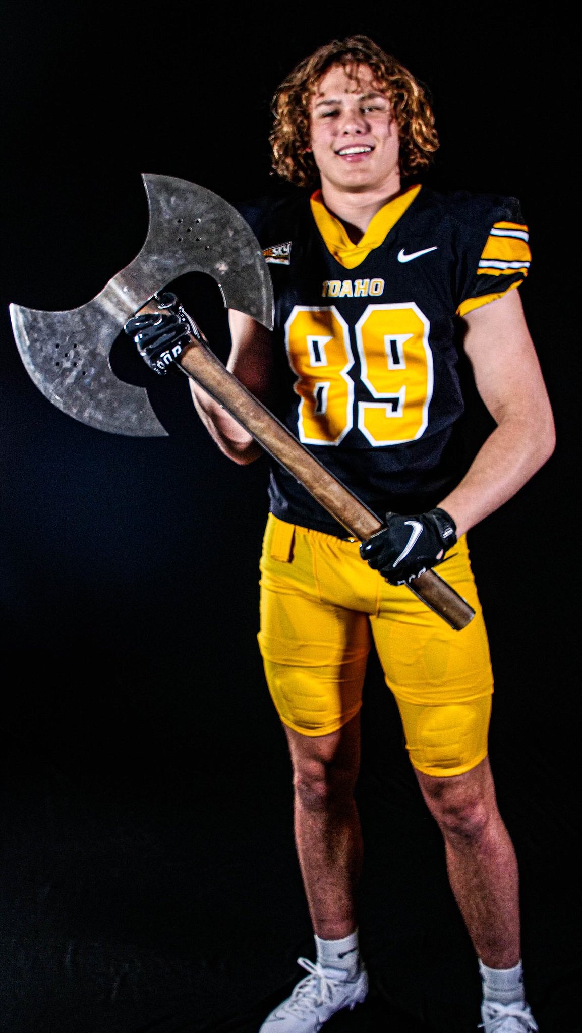 Matyus McLain in his new threads for the University of Idaho. The Priest River senior announced his commitment to the University on Saturday, July 2.