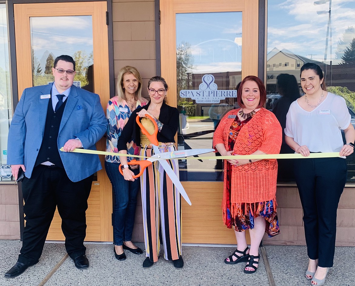 The Hayden Chamber of Commerce celebrated a ribbon cutting at Spa St. Pierre & Klein Chiropractic.
