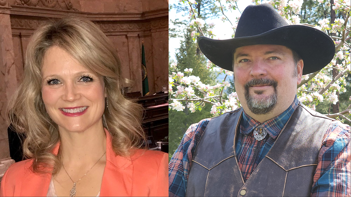 Incumbent Jaqueline Maycumber, left, is campaigning against opponent Lonny Williams, right, to represent Washington's 7th Legislative District. Both candidates are Republicans.