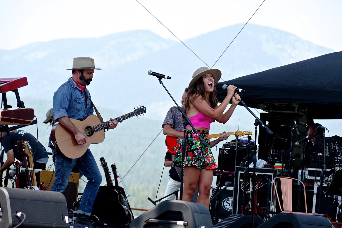 Susan O'Dea and Nick Spear of Big Sky City Lights perform at Under the Big Sky music festival in 2021. The duo is set to return this year, taking the stage Sunday afternoon. (Photo courtesy Big Sky City Lights)