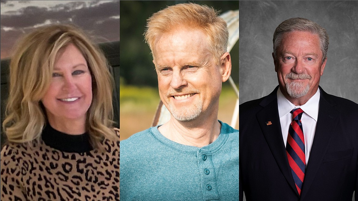 Incumbent Grant County Commissioner Cindy Carter, left, is facing challengers for her seat in the form of Dan DeLano, center, and Jeff Foster, right. All three are running as Republicans.