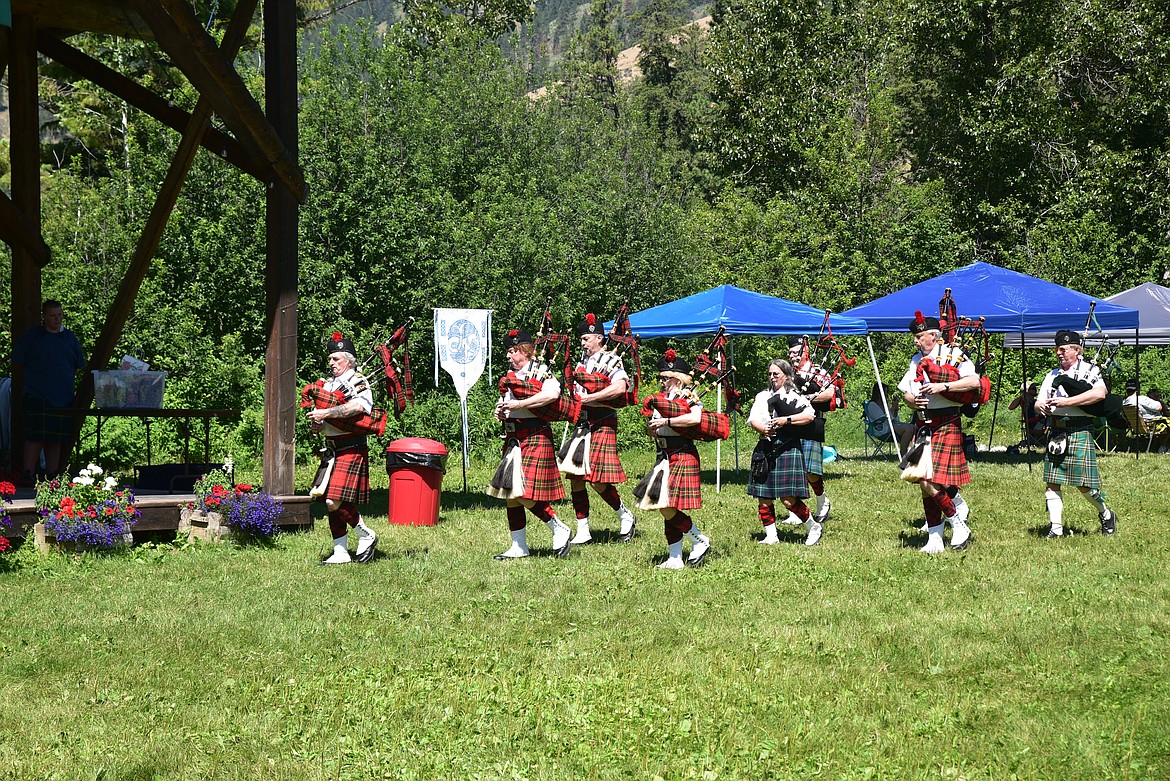 The Montana Highlanders put on another stirring and inspirational performance at last weekend’s Kootenai Highland Gathering at River Bend Restaurant Field. The event was the 10th annual affair. (Scott Shindledecker/The Western News)