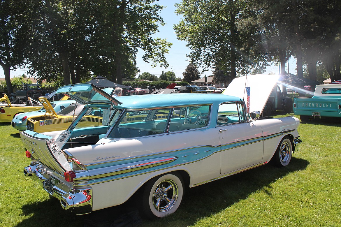 Fewer than 1,300 of this Pontiac Star Chief wagon were made in 1957. This one was restored by Bill Robinson of Pasco.