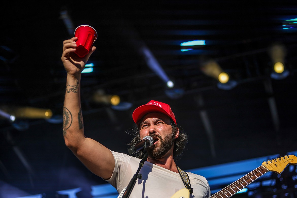 Shakey Graves greets the crowed at Under the Big Sky Music Festival on July 16, 2022. (JP Edge photo)