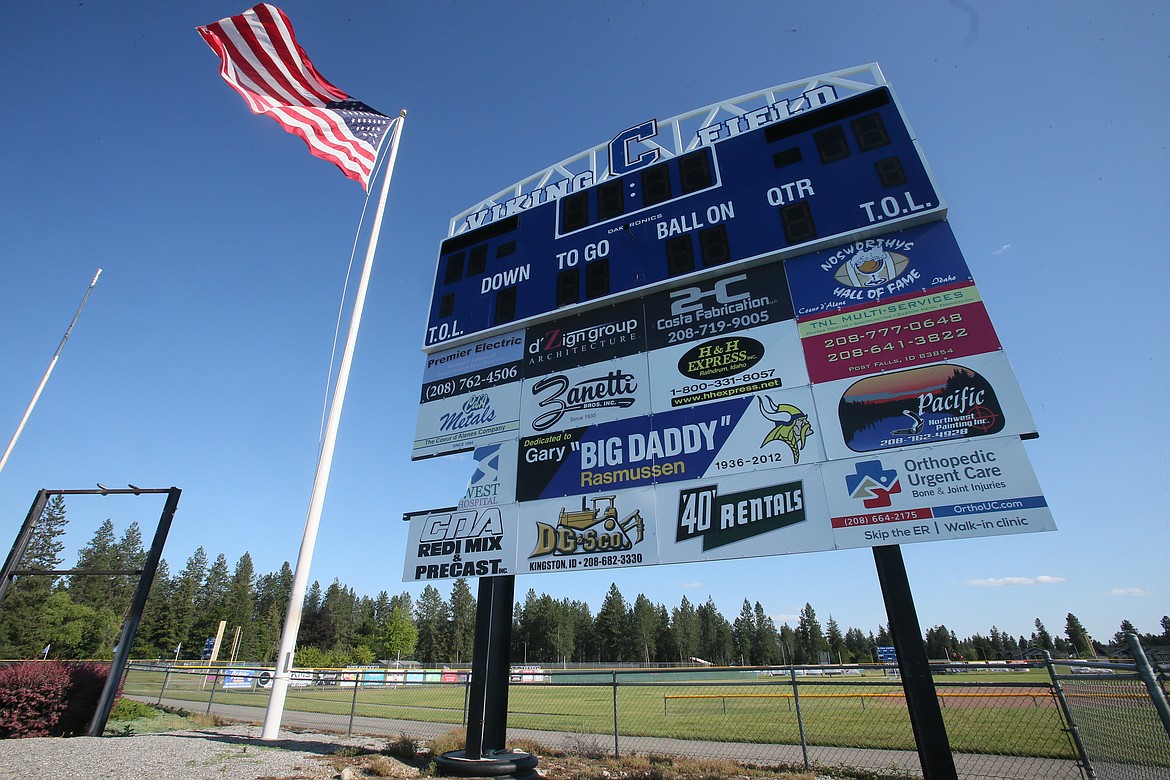 A new digital scoreboard is one of the upgrades that will come with the Coeur d'Alene High School Viking Field of Dreams, a $1.375 million project that will begin in spring 2023.