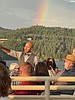 Sudden squall rains on Opera on the Lake