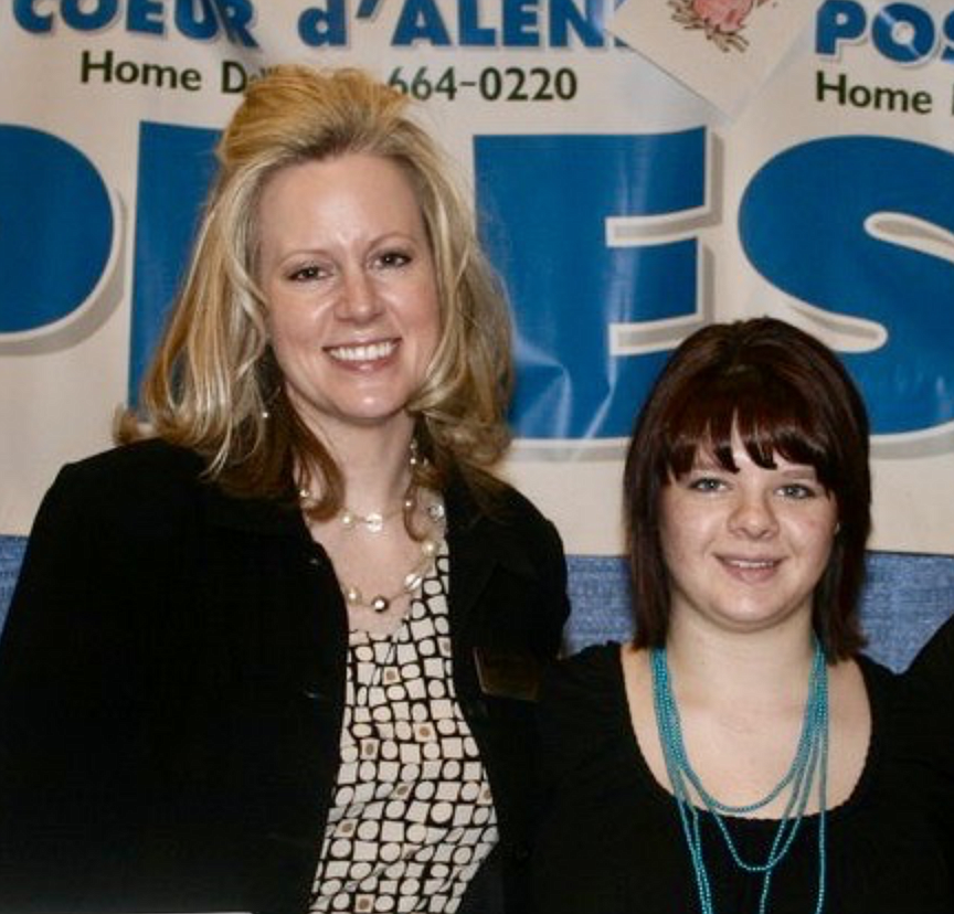 Keri Alexander and Kayla DeTienne in 2010 while working at the Coeur d'Alene Press. DeTienne has since taken over advertising responsibilities at the Shoshone News-Press since Alexander's retirement.