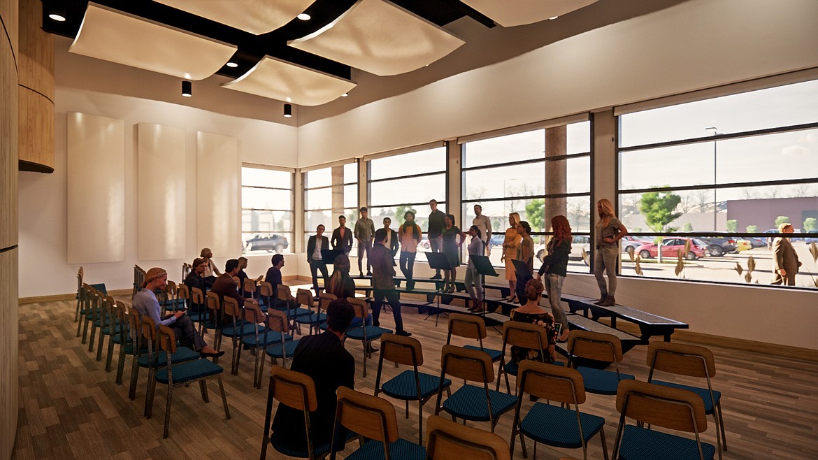 The Swank Recital Hall at the Paul D. Wachholz College Center at Flathead Valley Community College