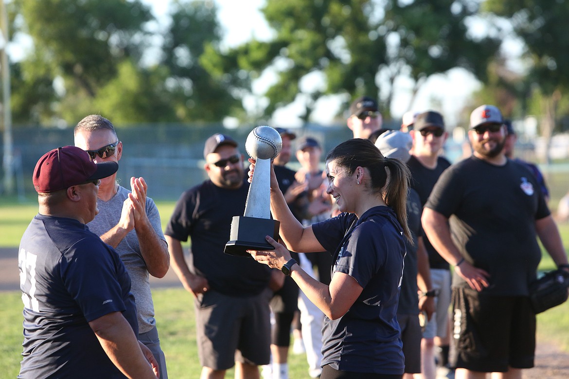 The Moses Lake Police Department won the Battle of the Badge on Wednesday, defeating the Grant County Sheriff’s Office 21-19.