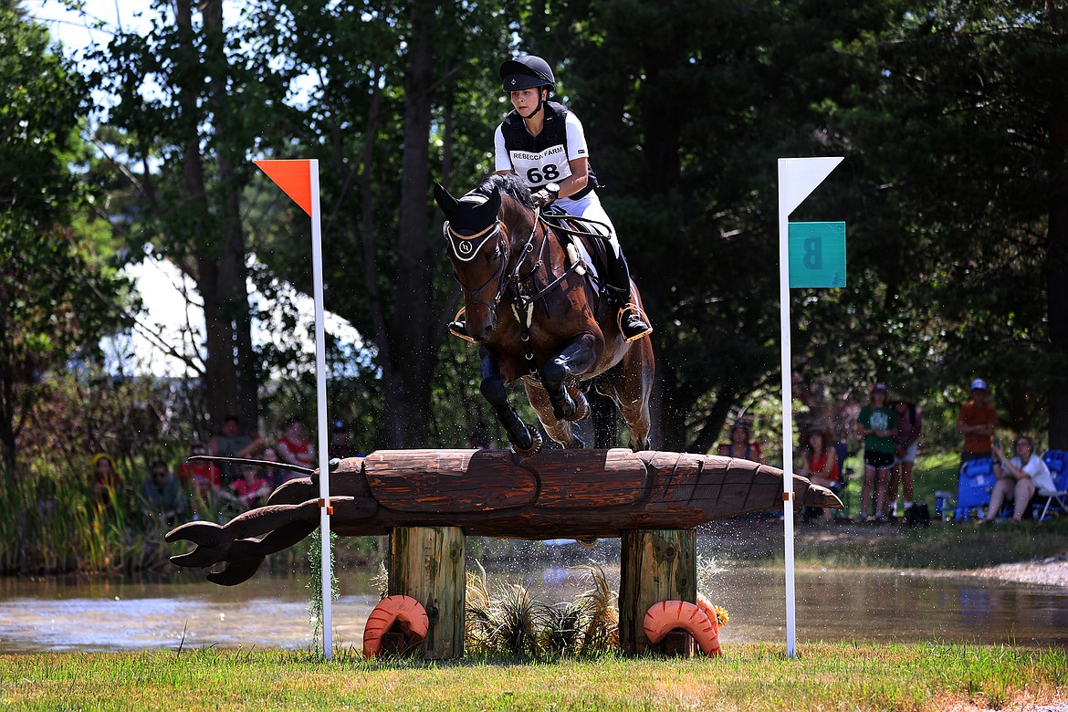 Keira Evans and her horse "Khaya" clear an obstacle during The Event at Rebecca Farm July 23. (Jeremy Weber/Daily Inter Lake)