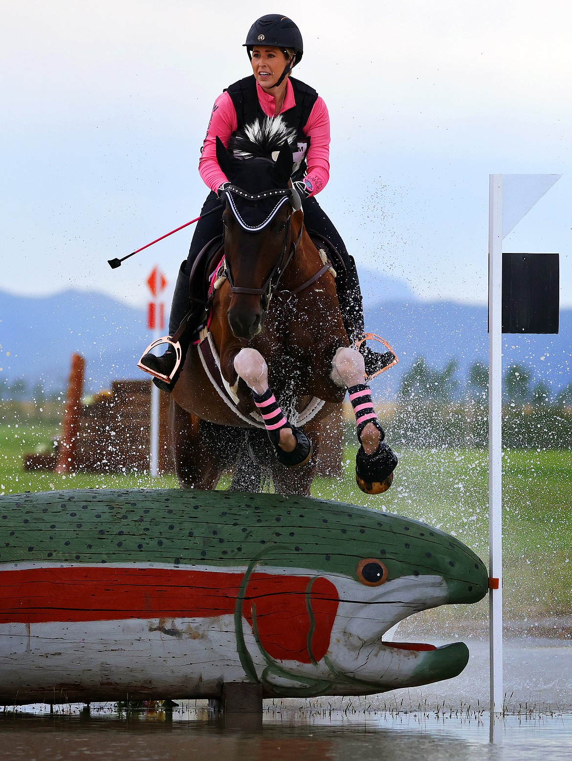 Kate Fife rides her horse "Samwise" in the Training division of The Event at Rebecca Farm July 22. (Jeremy Weber/Daily Inter Lake)