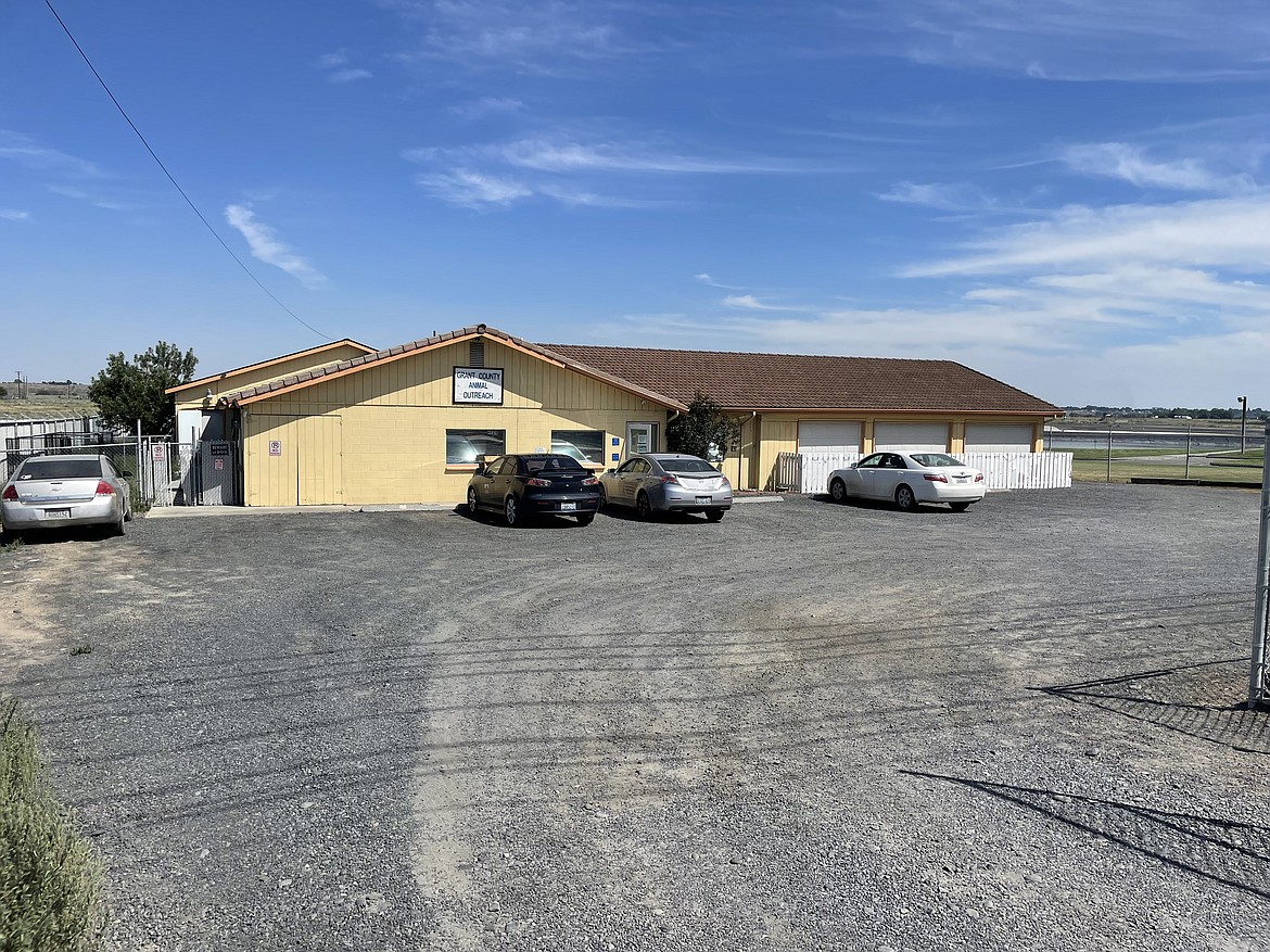 The Grant County Animal Outreach offices at the Port of Moses Lake. While it may look fine from the outside, shelter and city officials say it is in poor repair and lacking enough space for the current needs of the county.