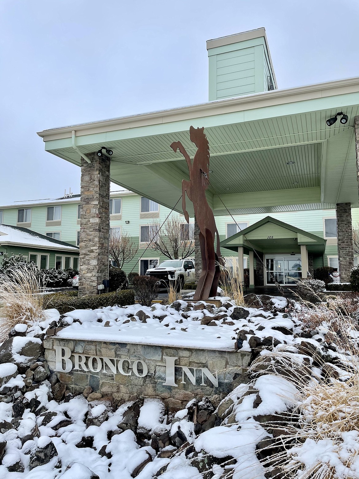 The Bronco Inn, shown here in December 2020, recently garnered the 2022 Travelers’ Choice Award from Tripadvisor for being among the top 10% in good reviews on the Tripadvisor website.