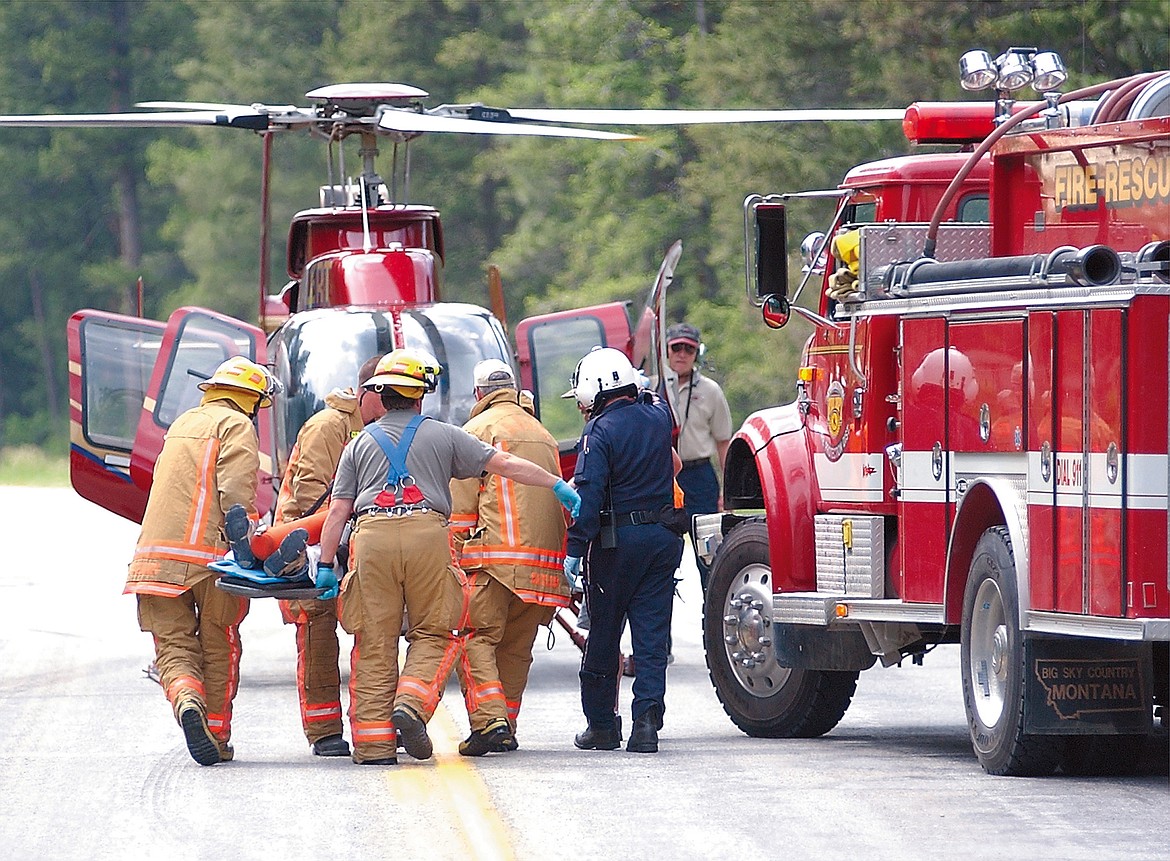 The A.L.E.R.T. helicopter responds to more than 400 call each year. (Photo courtesy of Logan Health)