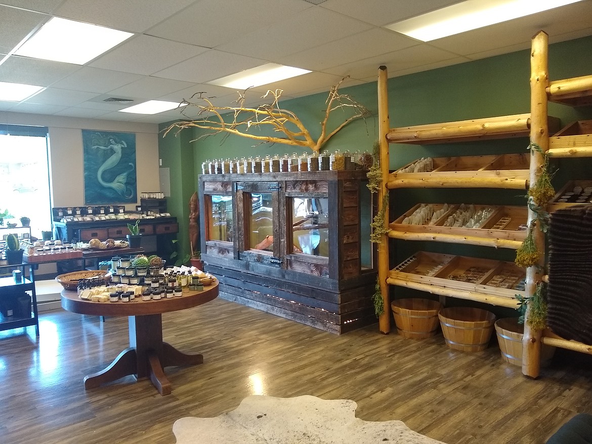 Inside the new location of Bare Root Skin Essentials.