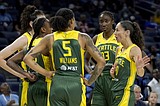 Stewart helps Storm beat Mystics 82-77, clinch playoff berth