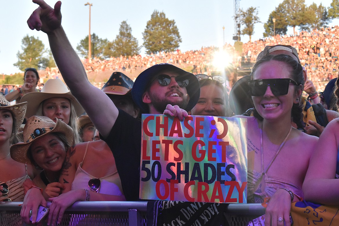 Some fans had signs, hoping to catch the artists’ attention. In addition to Chase Rice, this year’s Watershed lineup include stars like Morgan Wallen, Miranda Lambert, Kane Brown, Jake Owen, Jordan Davis, Dylan Scott, Jessie James Decker, Lauren Alaina, Jameson Rodgers, Runaway June, Locash, Caylee Hammack, Tenille Arts and others.
