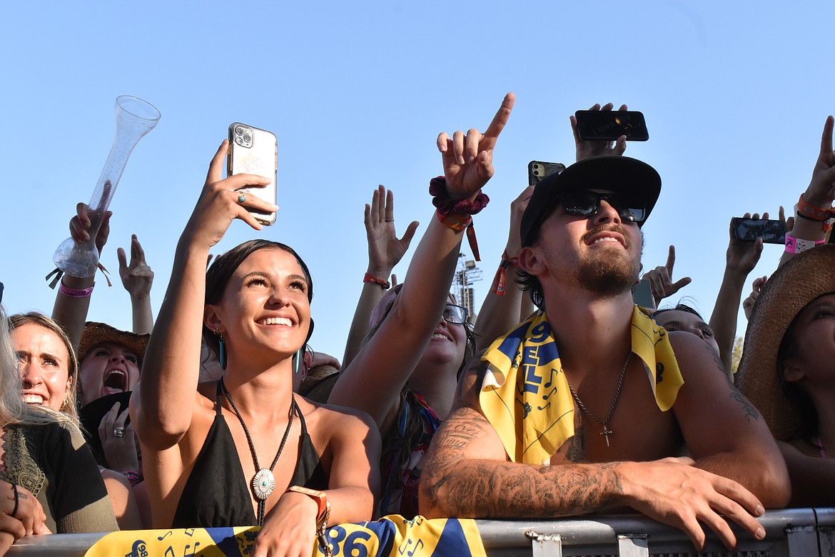 Those in the pit at Watershed were all smiles, singing and dancing to the music and recording their experiences with their phones.