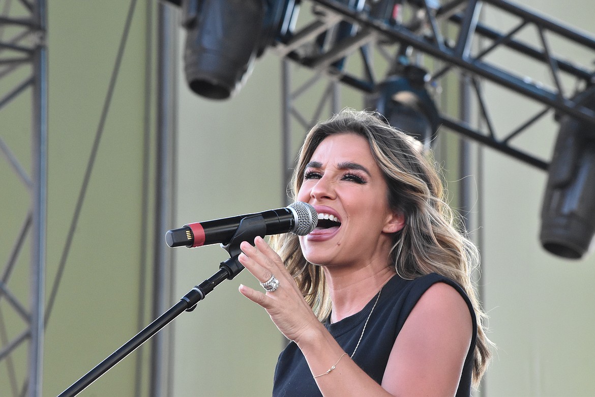 Jessie James Decker performed Friday afternoon on the main stage. Decker was born Jessica Rose James and her songs include hits like ‘My Cowboy’ and ‘When You Say My Name.’