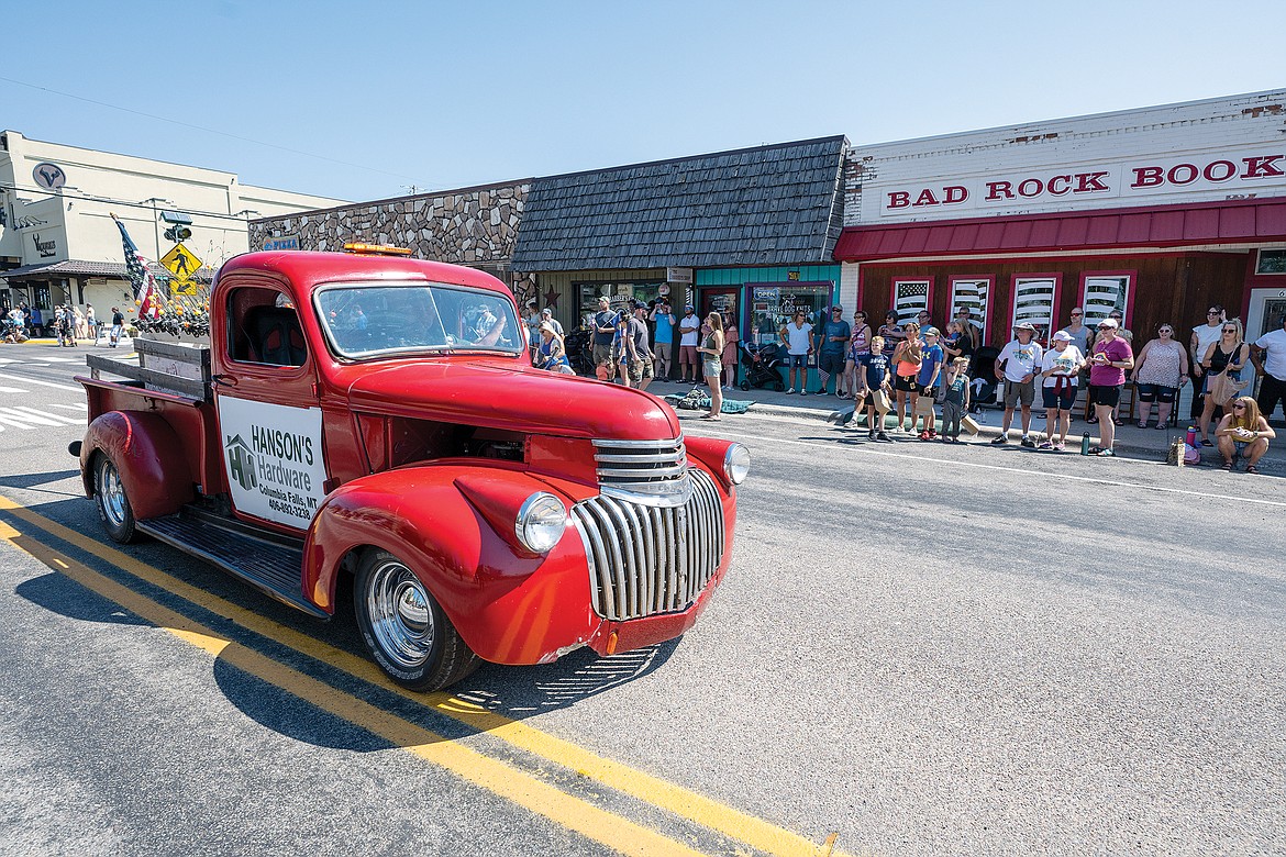 The Hansons Hardware float.