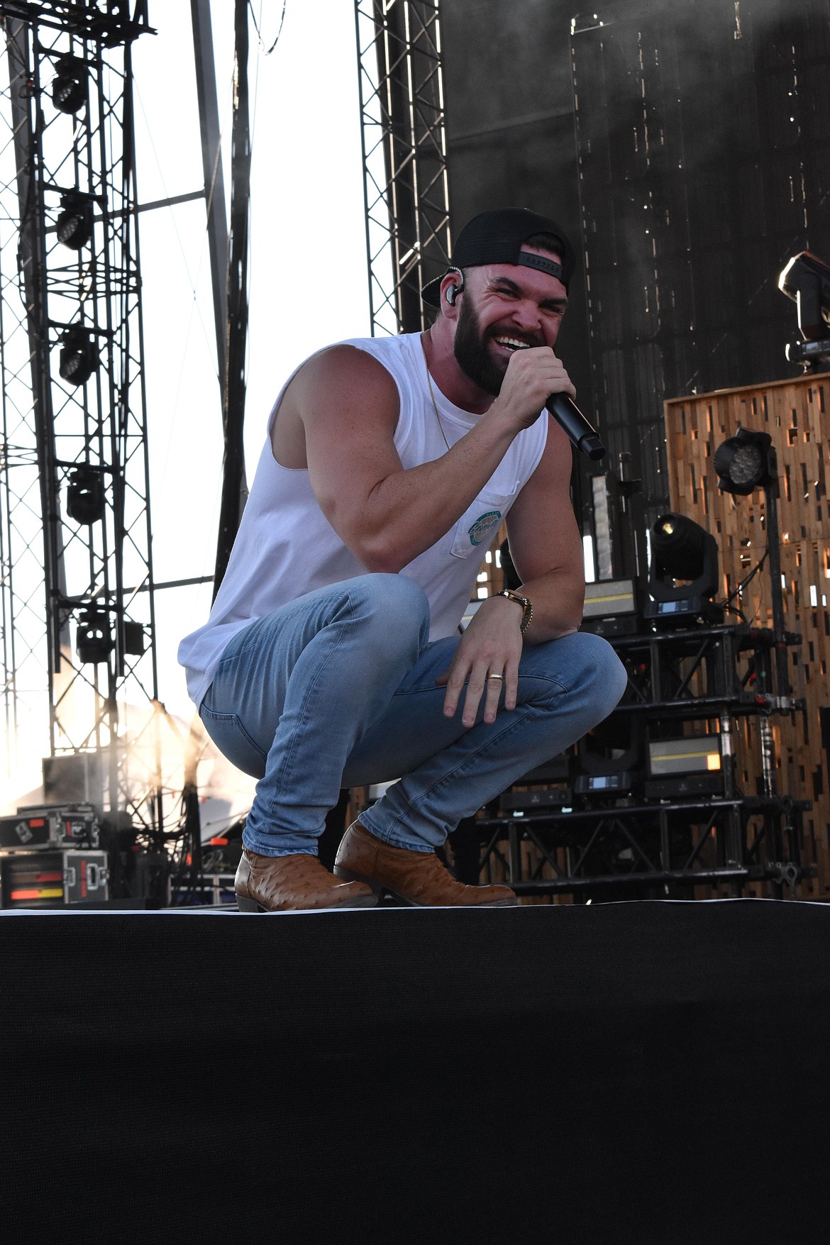 Dylan Scott rocked the main stage Saturday.
