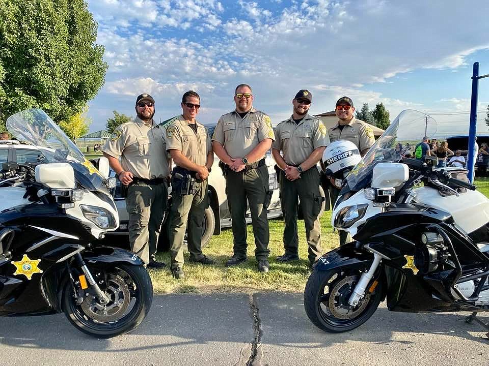 Members of the Motor Traffic Unit of the Grant County Sheriff’s Office include (from left): Korey Judkins, Jordan Miers, Beau Lamens, Stormy Baughman and Jose Rivera.