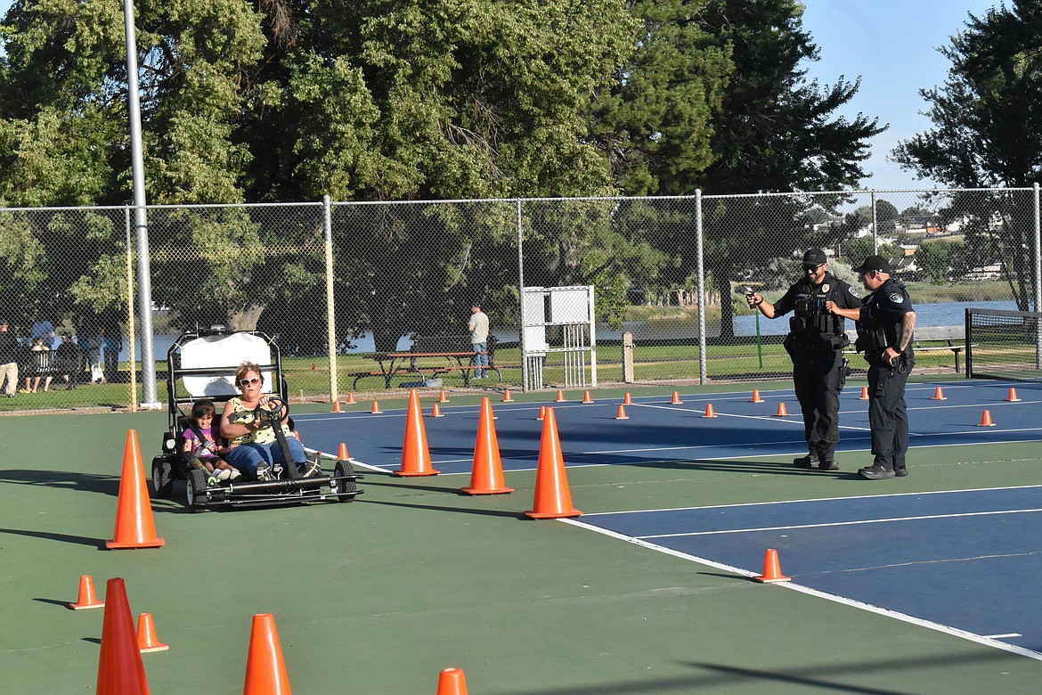 There was a small track set up with a GoKart for officers to ‘speed check’ attendees driving the kart.