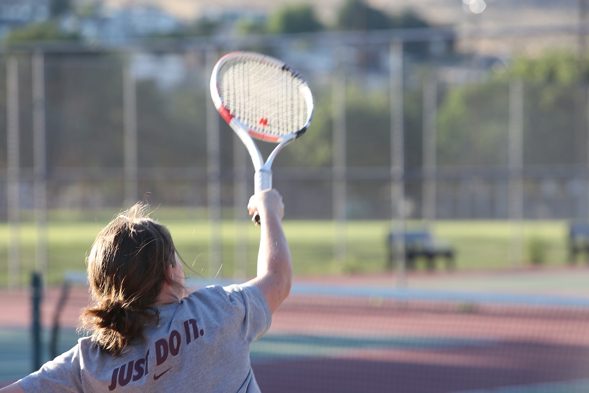 The League doubles as a fundraiser for the Ephrata High School tennis programs, with hopes to purchase a new ball machine.