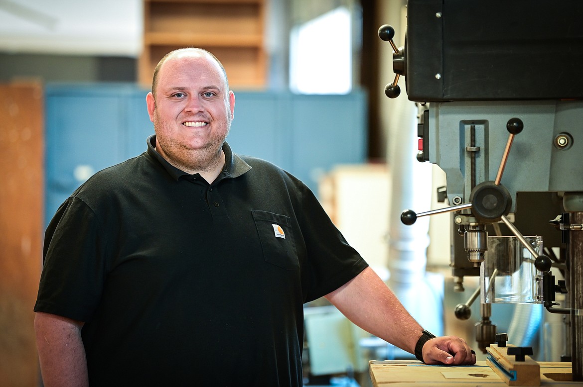 Career and Technical Education teacher Ben Butts at Flathead High School on Thursday, Aug. 4. (Casey Kreider/Daily Inter Lake)