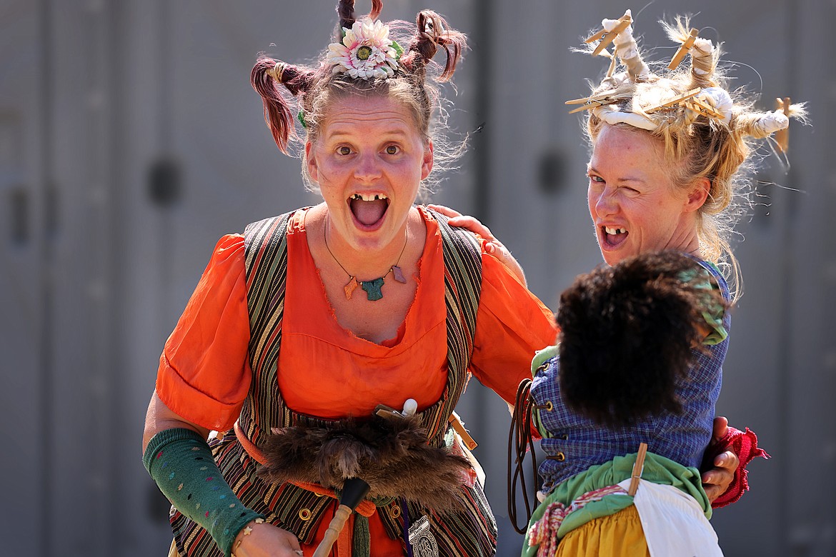 The Washing Well Wenches brought their unique comedy to the Montana Renaissance Faire on the grounds of the Majestic Valley Arena Saturday, July 30. (Jeremy Weber/Daily Inter Lake)