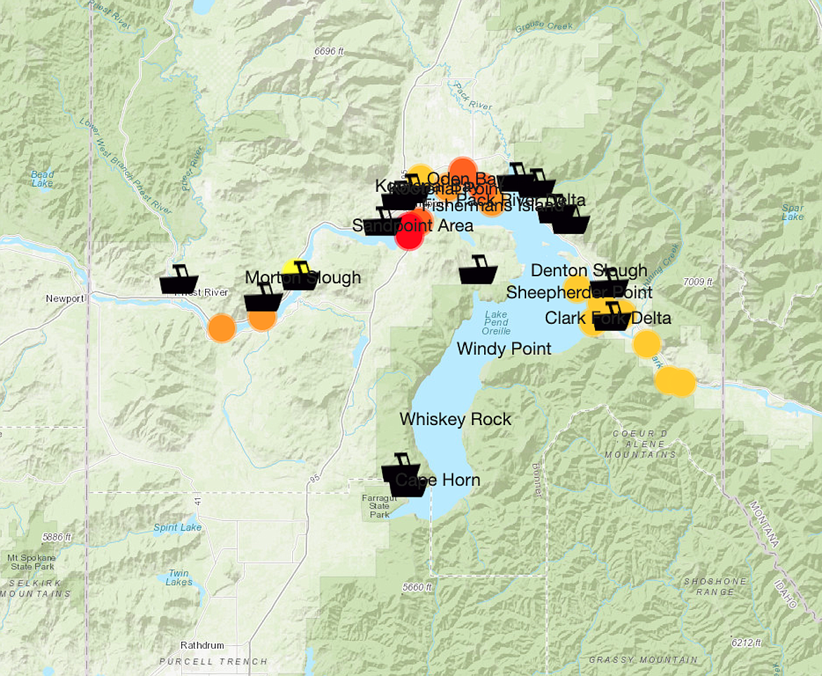 To help anglers target them more effectively, Idaho Fish & Game has an interactive map that shows the locations of acoustic tagged walleye.