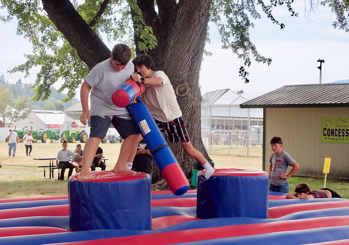 These young boys prove all is fair in competition between friends.