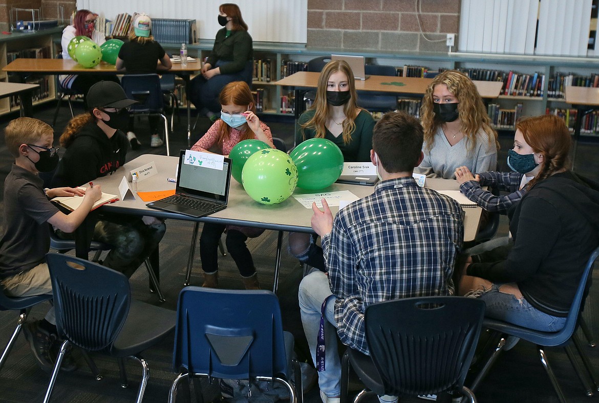 Students wear masks during a meeting of the Student Advisory Group in March 2021. On Thursday, the Centers for Disease Control updated its COVID-19 protocols for K-12 and early care and education programs to support safe in-person learning.