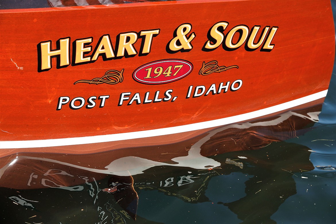 "Heart & Soul" was one of the boats in the Coeur d’Alene Antique & Classic Boat Festival on Saturday.