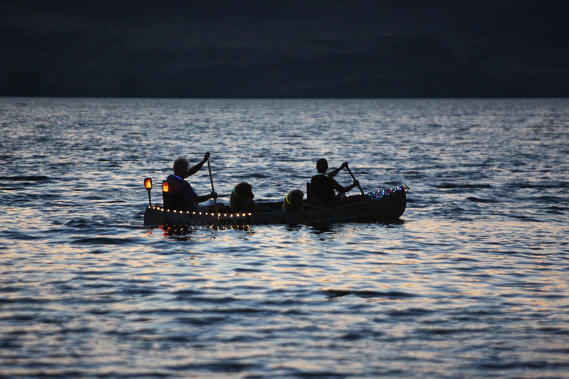 The Moonlight Paddle brought in attendees from Soap Lake, Kirkland and beyond to the beaches of Soap Lake.