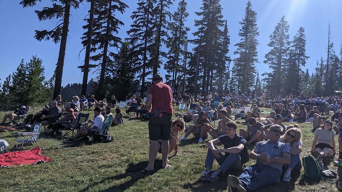 A full crowd enjoying Brewsfest 2022 atop Silver Mountain.