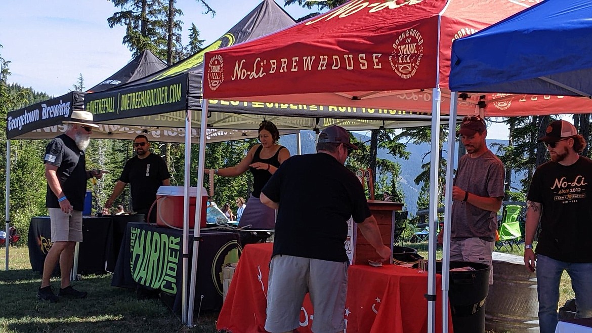 An array of vendors for Brewsfest 2022.