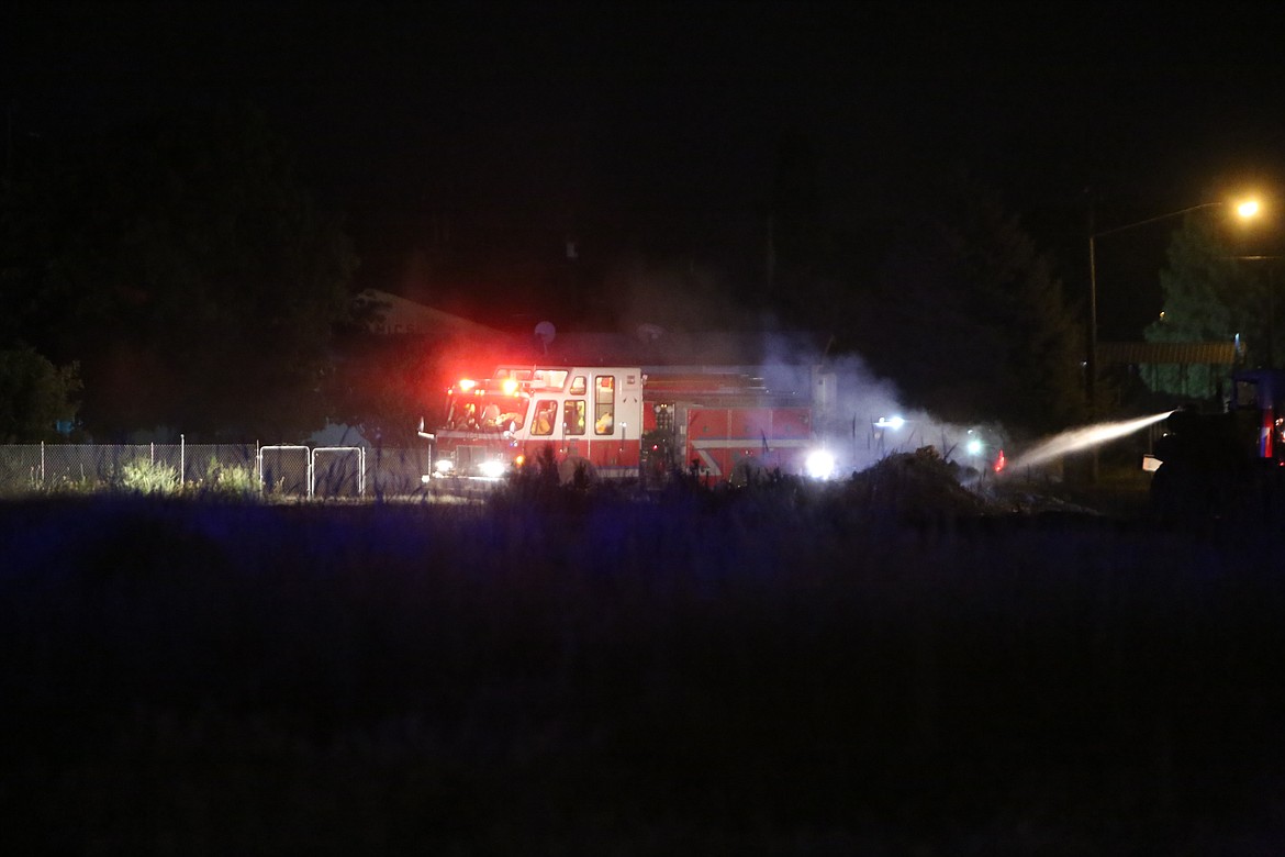 The fire Friday night in Soap Lake burned about an acre, Grant County Fire District 7 Chief Kirk Sheppard said.