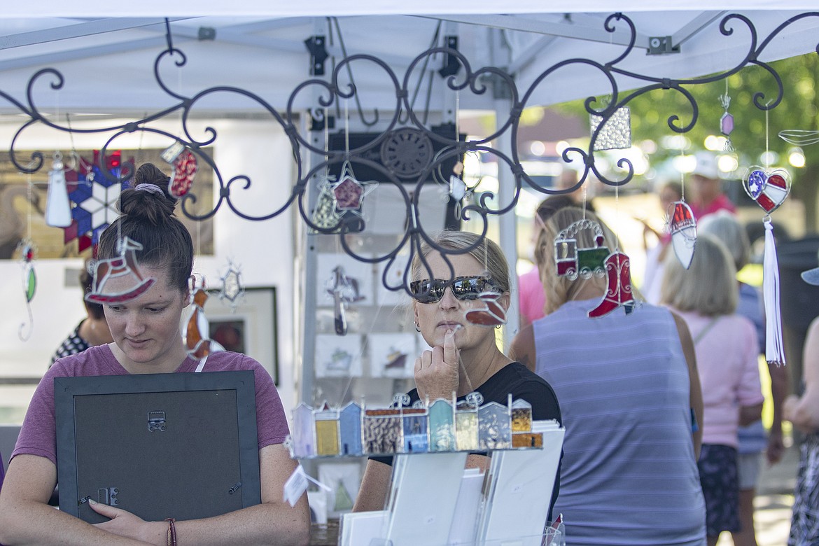 The 51st annual Sandpiper Art Festival on Saturday hosted a number of artisan booths on the lawn of the Lake County Courthouse. (Rob Zolman/Lake County Leader)