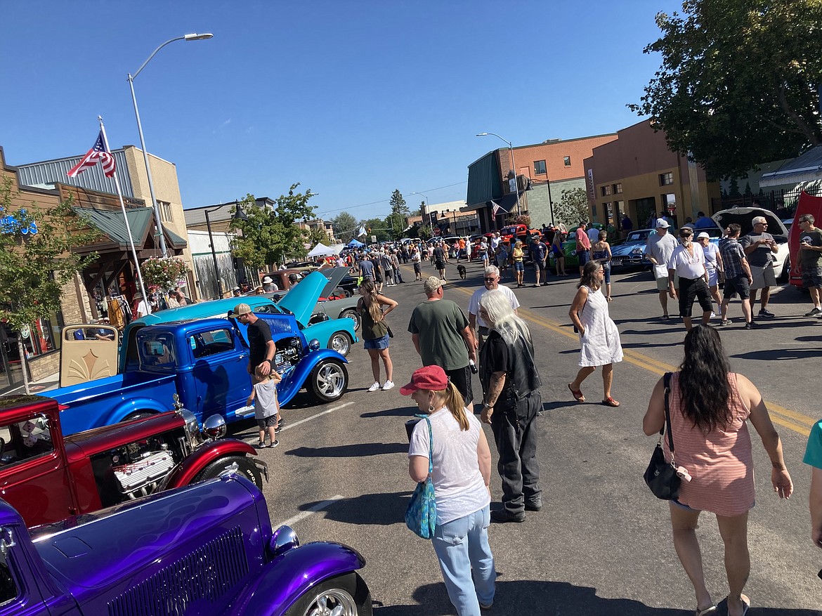 Classic car lovers gathered in downtown Polson on Saturday and took a stroll down memory lane during the Cruisin’ by the Bay car show. (Rob Zolman / Lake County Leader)