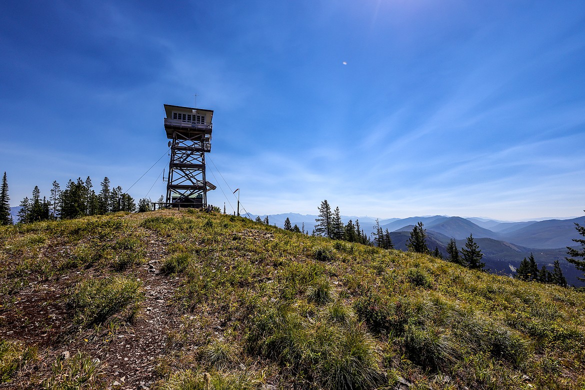 Cycle Peak Lookout is a 4 story structure overlooking Glacier Park. (JP Edge photo)