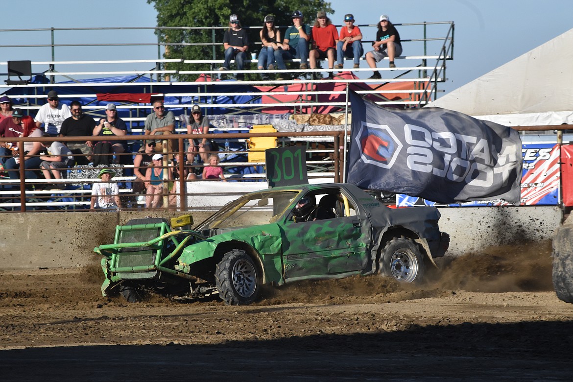 Drivers had a blast kicking up dirt and crashing into each other as they tried to win the race.